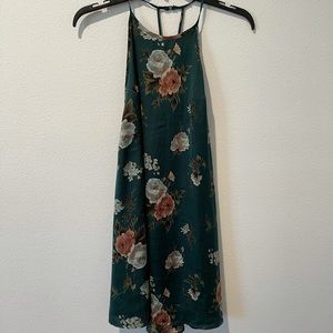 High neck, low back loose blouse